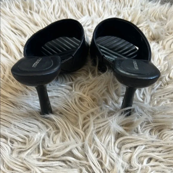 Elegant Black Heeled Mules - Picture 3 of 13